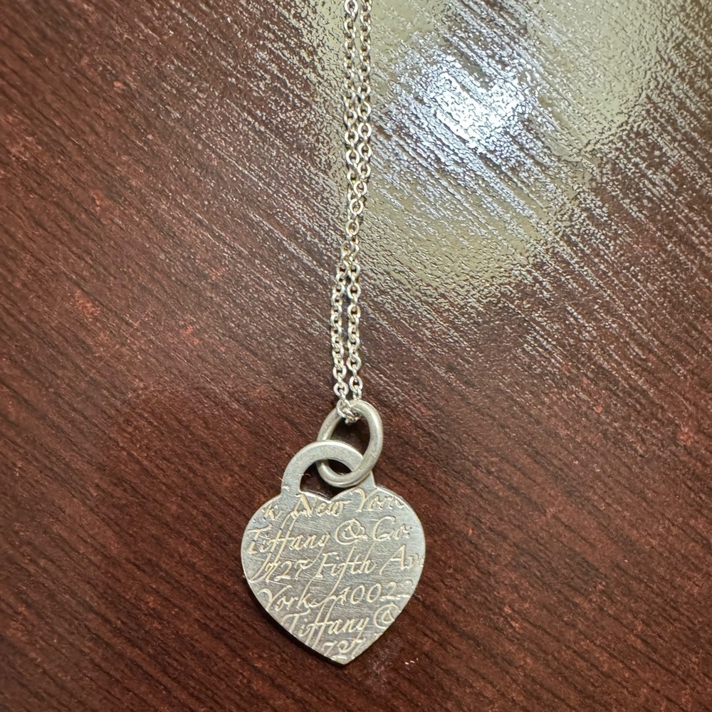 Tiffany & Co. Silver Heart Pendant Necklace